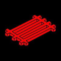 Illusion shapes. 3d geometry objects. Optical illusion figures. Sacred geometry. Logo. vector