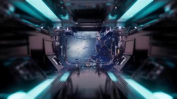 viajar en un túnel de nave espacial video