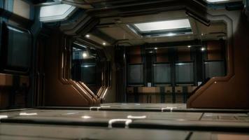 Science-Fiction-Tunnel oder Raumschiffkorridor