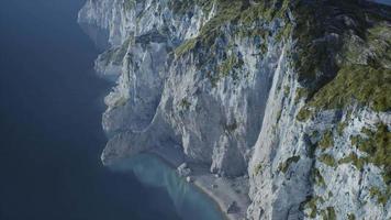 islands of Norway with rocks and cliffs video