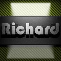 Richard word of iron on carbon photo
