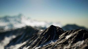 winter landscape in the Alps mountains video