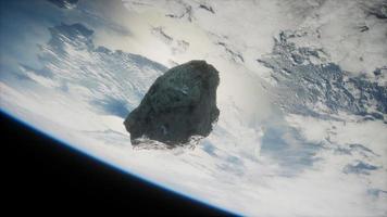 Dangerous asteroid approaching planet Earth video