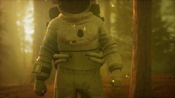 lonely Astronaut in dark forest video