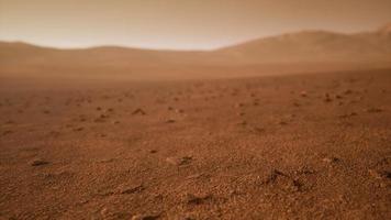 fantastische Marslandschaft in rostigen Orangetönen video