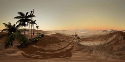 telecamera vr 360 che si muove sopra il deserto video