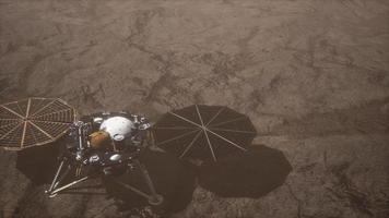 Insight Mars exploring the surface of red planet video