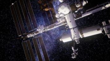 International Space Station in outer space video