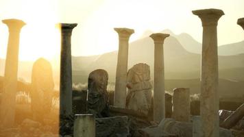 8k templo grego antigo na itália video