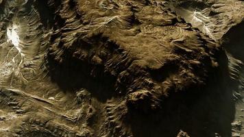 View of the alien planet landscape video