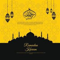 venta creativa de ramadan y super oferta publicación en redes sociales vector