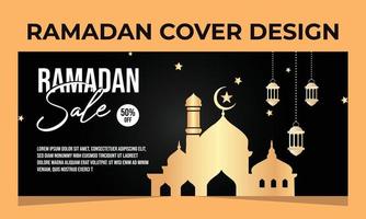 Ramadan creative sale and super offer social media post vector