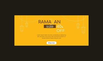 Ramadan creative sale and super offer social media post vector