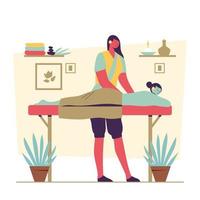 Spa Massage Concept vector