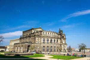 alemania, dresde, ópera estatal sajona semperoper foto