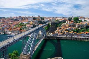 Portugal Porto panorama, panoramic view of The Eiffel Bridge, Ponte Dom Luis, Bridge Ponti Di Don Luis photo