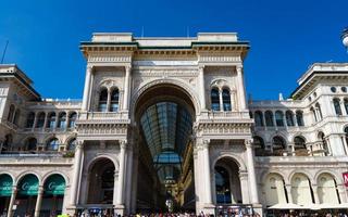 Gallery Vittorio Emanuele II famous luxury shopping mall, Milan, Italy photo