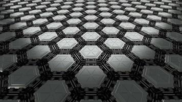 loop de fundo gráfico de movimento hexagonal de alta tecnologia video