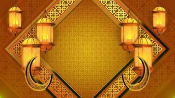 ROTATING ARABIC GOLD LANTERNS BACKROUND LOOP 02 video