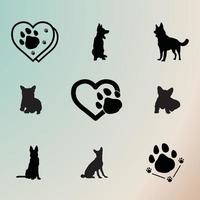 Illustration Dogs Art, Dog Black Images vector