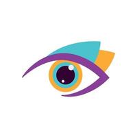 Colorful eye Logo design vector template.