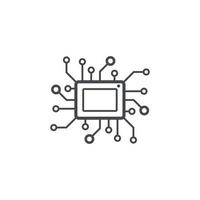 Circuit Board Technology Icon vector