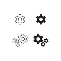 Gear Icon Set vector