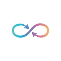 Infinity Letter S Logo Design vector