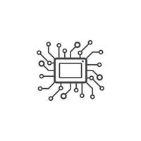 Circuit Board Technology Icon vector