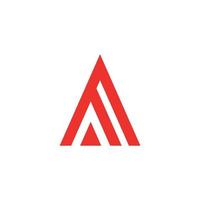 Letter A Red Logo vector