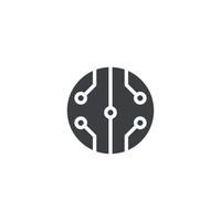 Circle Technology Icon vector