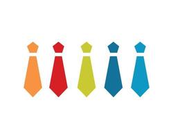conjunto de logotipos de corbata signo de plantilla de diseño vectorial. vector