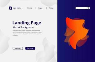 Landing page template set up for marketing. Modern web page design concept layout for website Vector illustration. Brochure cover, banner, slideshow, web design, blue background