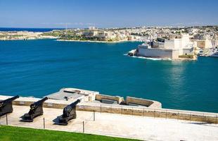 Cannons at St. James Counterguard Barrakka gardens, Valletta, Malta photo