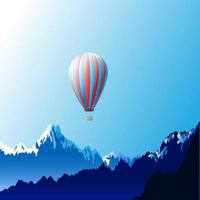 Hot air ballon vector