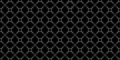 Dark ornament ,monochrome geometric seamless pattern vector