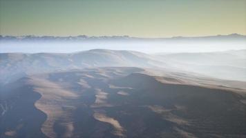 Red Sand Desert Dunes in Fog video