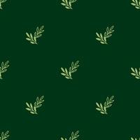 patrón transparente de vector deja color verde, textura de decoración floral botánica. fondo de pantalla