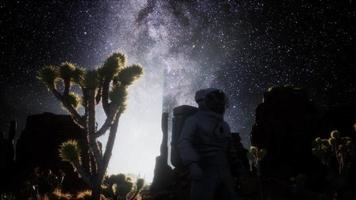 Astronaut and Star Milky Way Formation in Death Valley video