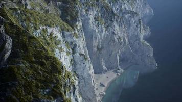 islands of Norway with rocks and cliffs video