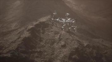 Curiosity Mars Rover exploring the surface of red planet video