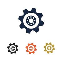 gear logo illustration vector