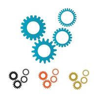 gear logo illustration vector