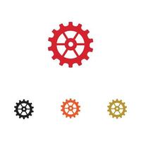 gear logo illustration vector