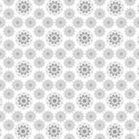 fondo de vector de patrón geométrico de mandala. vector de textura gris y blanco en vector de gráficos de ilustración