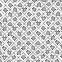 patrón geométrico de mandala floral gris sobre vector de fondo blanco en vector de gráficos de ilustración