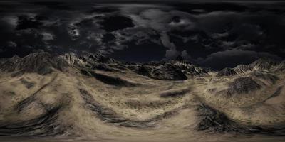 VR 360 Huge Dark Clouds over Scottish Highlands video