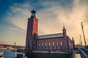 Stockholm City Hall Stadshuset tower of Municipal Council, Sweden photo