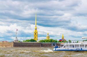 The Peter and Paul Fortress citadel, Saints Peter and Paul Cathedral with gold spire photo