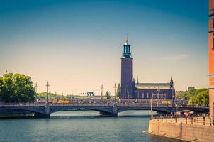 Stockholm City Hall Stadshuset tower of Municipal Council, Sweden photo